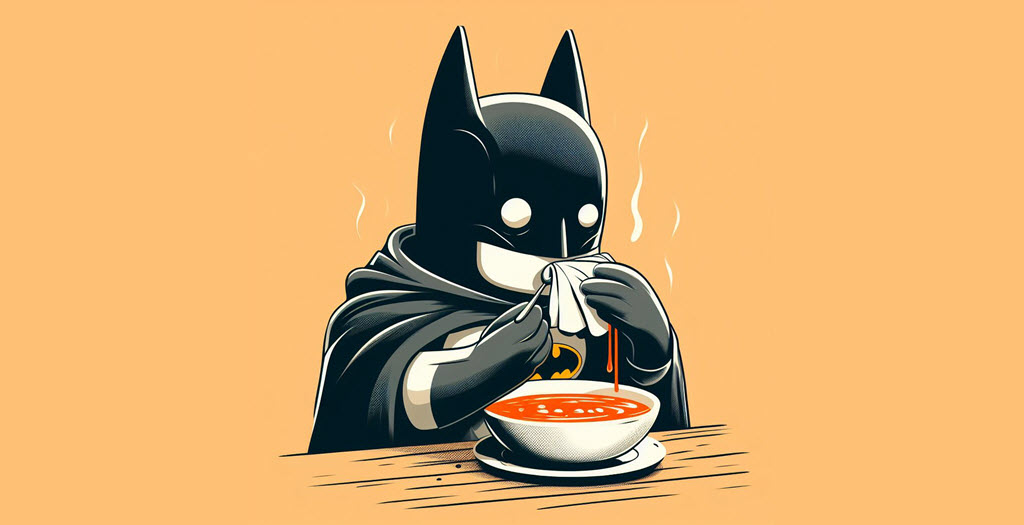 If Batman was a soup, what kind of soup would he be?